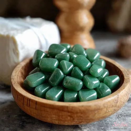 Proper cleaning technique for aventurine jewelry using soft cloth